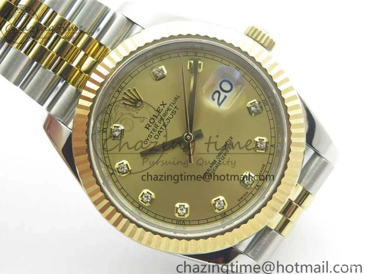 MiroTime 0517 DateJust 41 126333 SS YG ARF 1:1 Best Edition 904L Steel YG Diamonds Dial on Jubilee Bracelet A Packable 3221